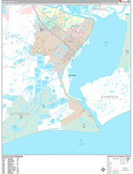 Port Arthur Wall Map Premium Style 2026